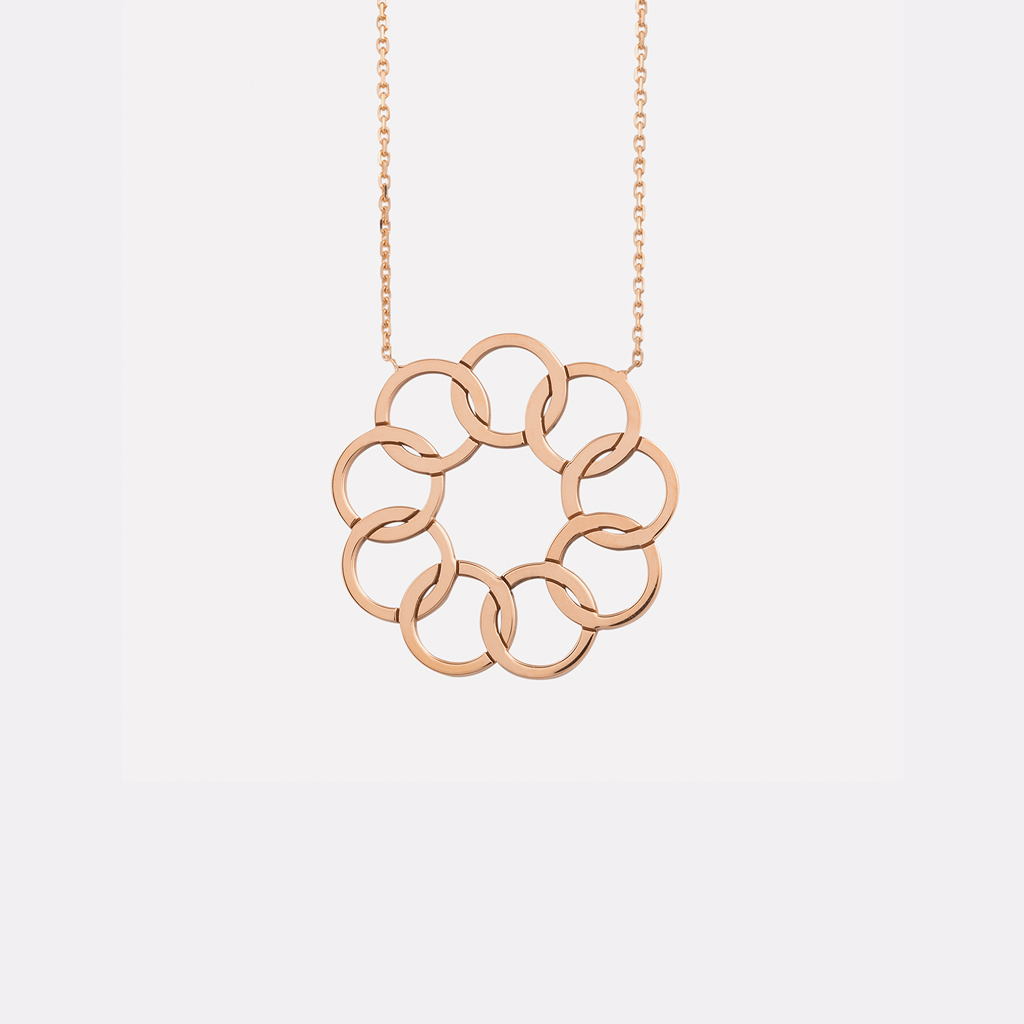 Collier Lune or rose