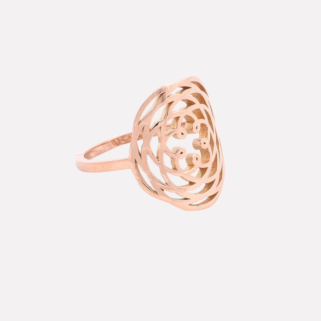 Bague Vénus or rose